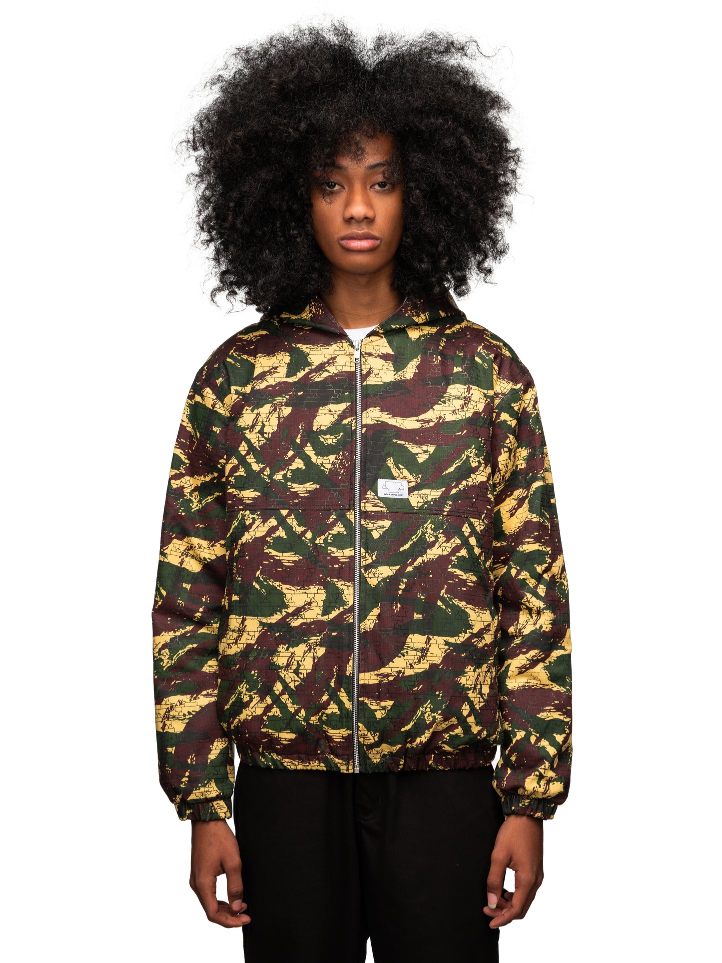 Anything Pullover Jacket Herringbone Camo