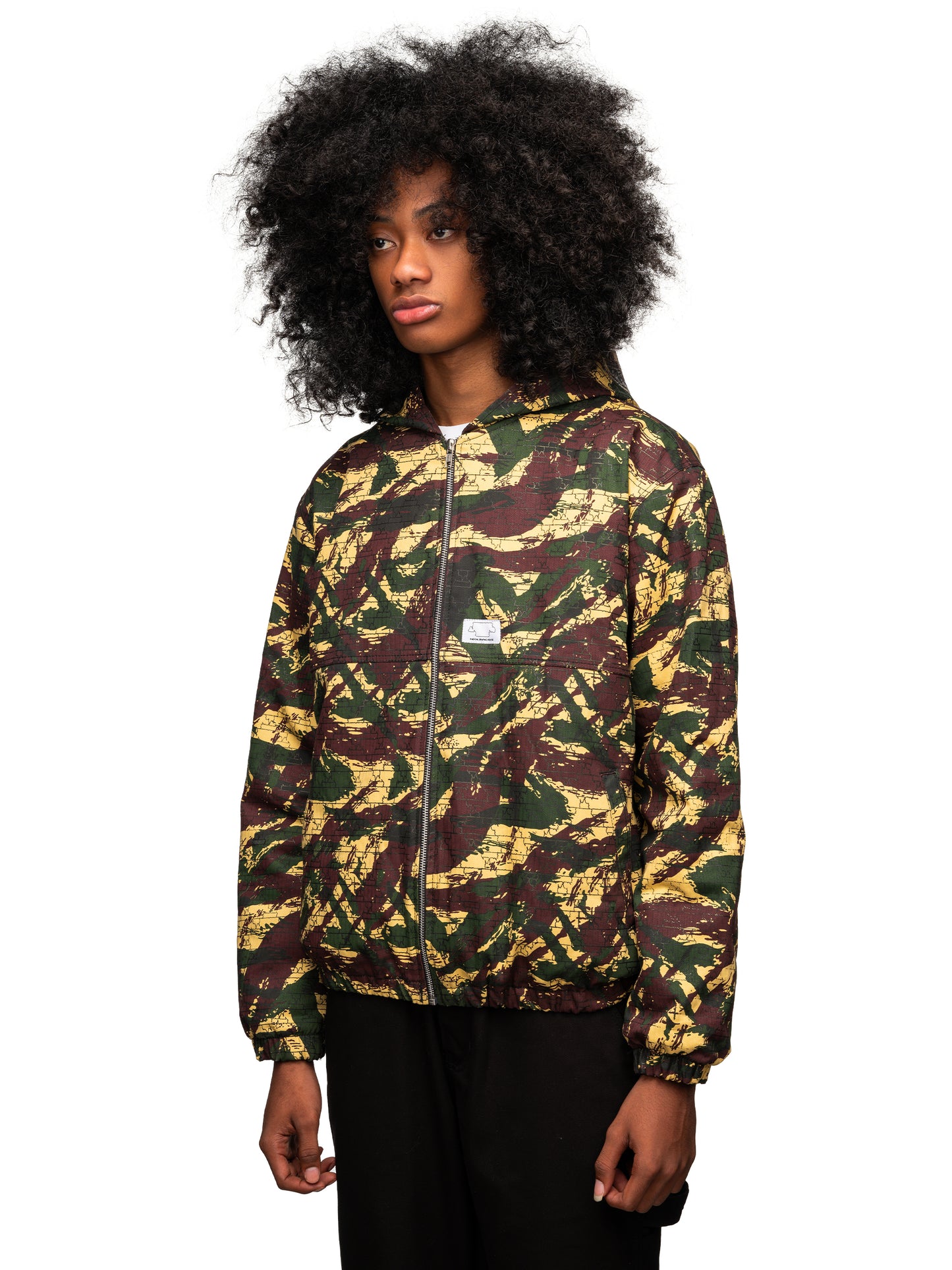 Anything Pullover Jacket Herringbone Camo