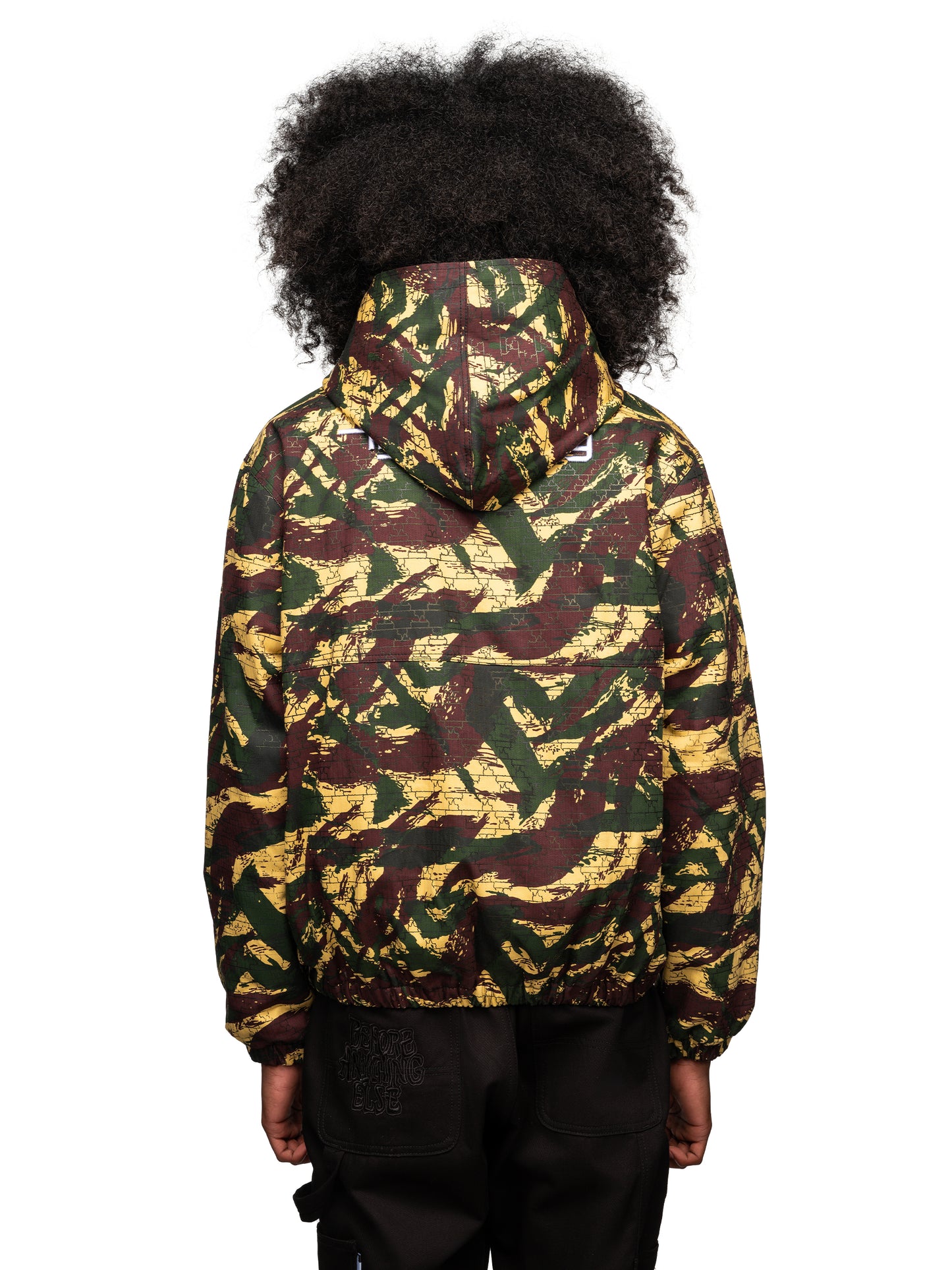 Anything Pullover Jacket Herringbone Camo