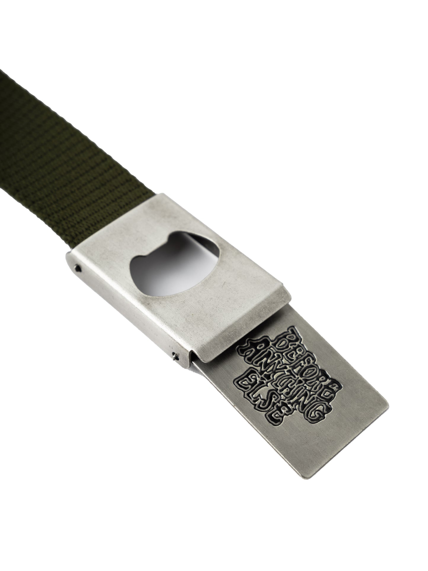 SP25 Logo Webbing Belt Olive
