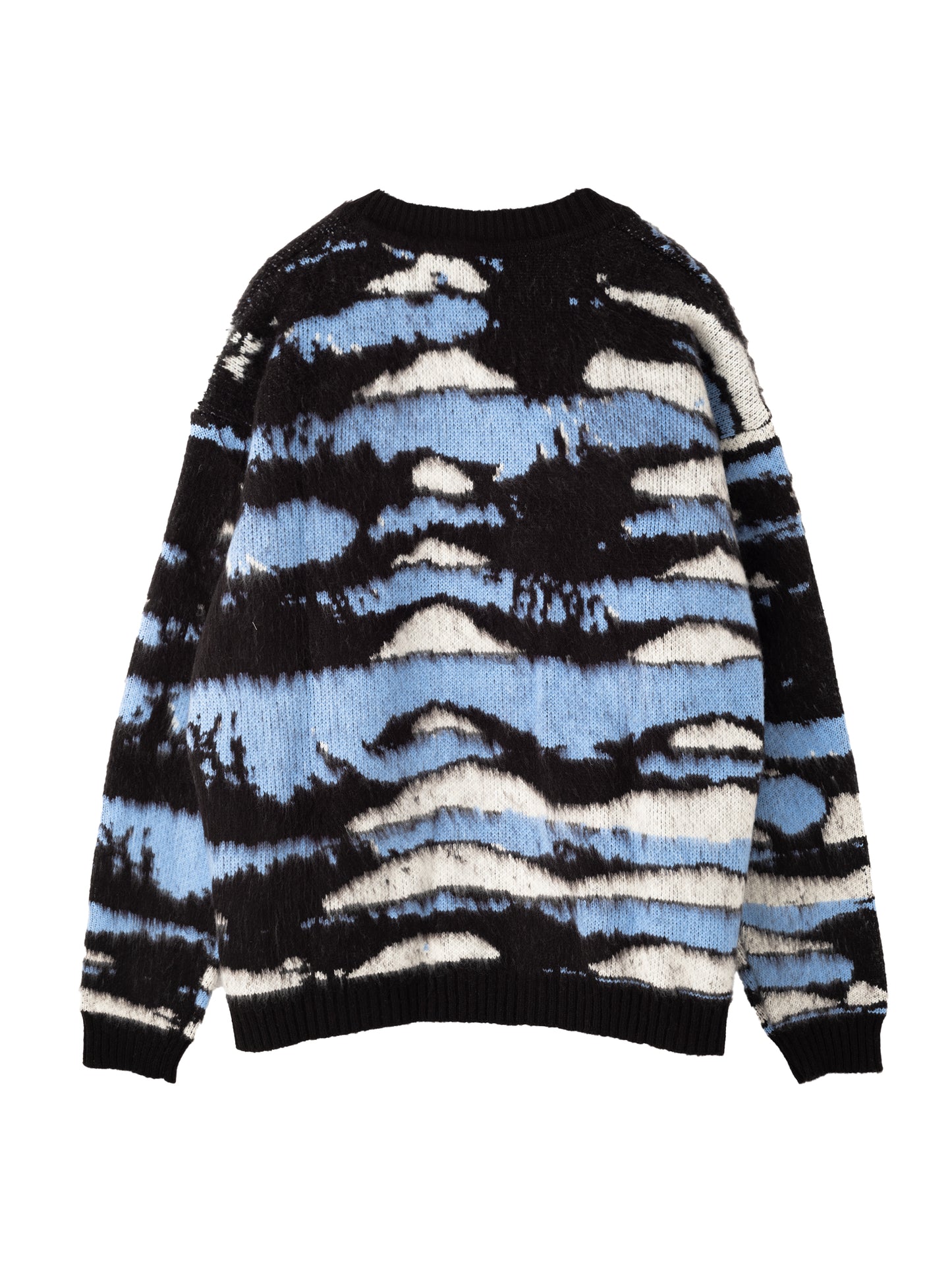 SP25 Logo Cardigan Knit Blue White