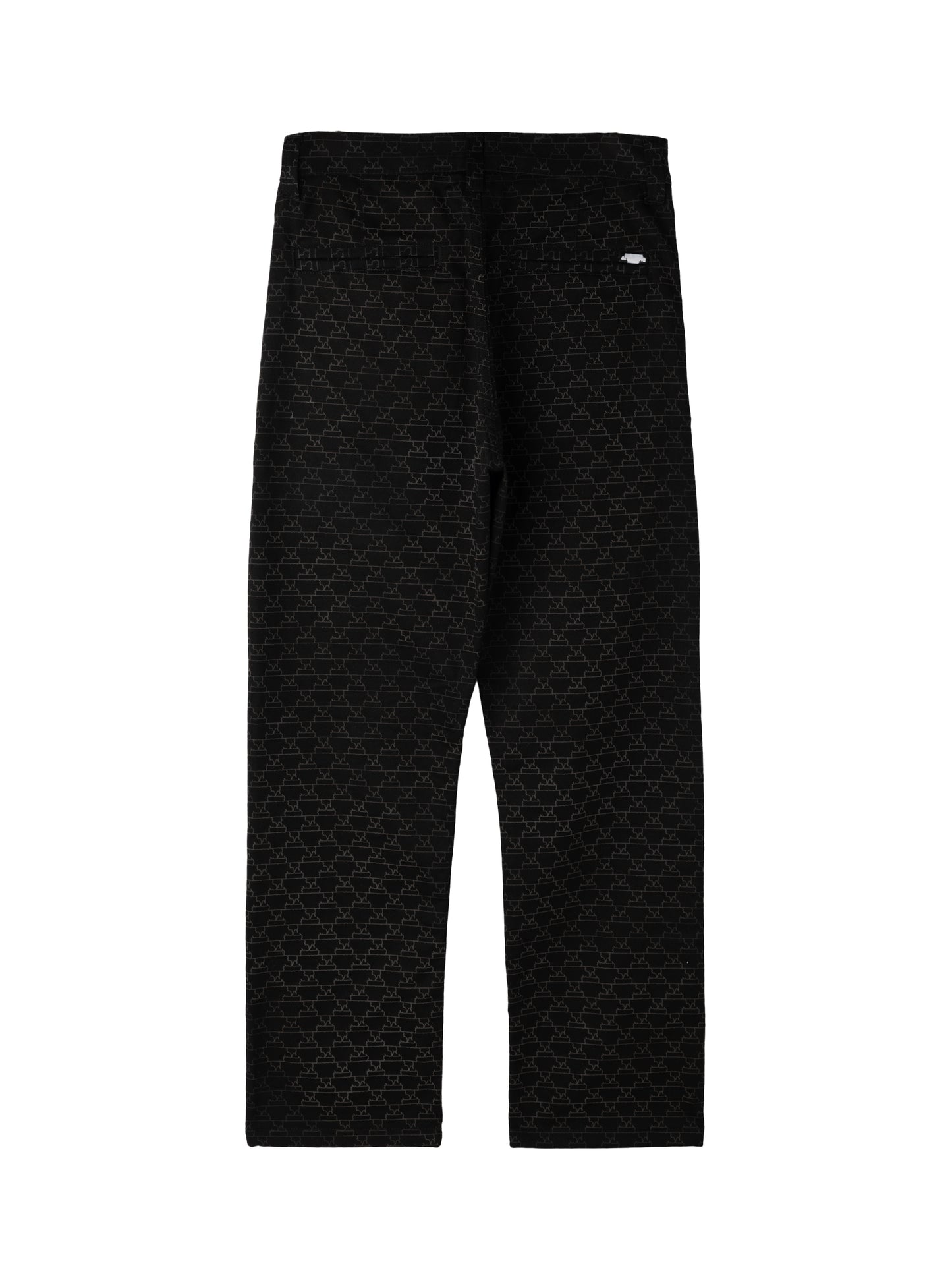 Logo Pleated Pant Black