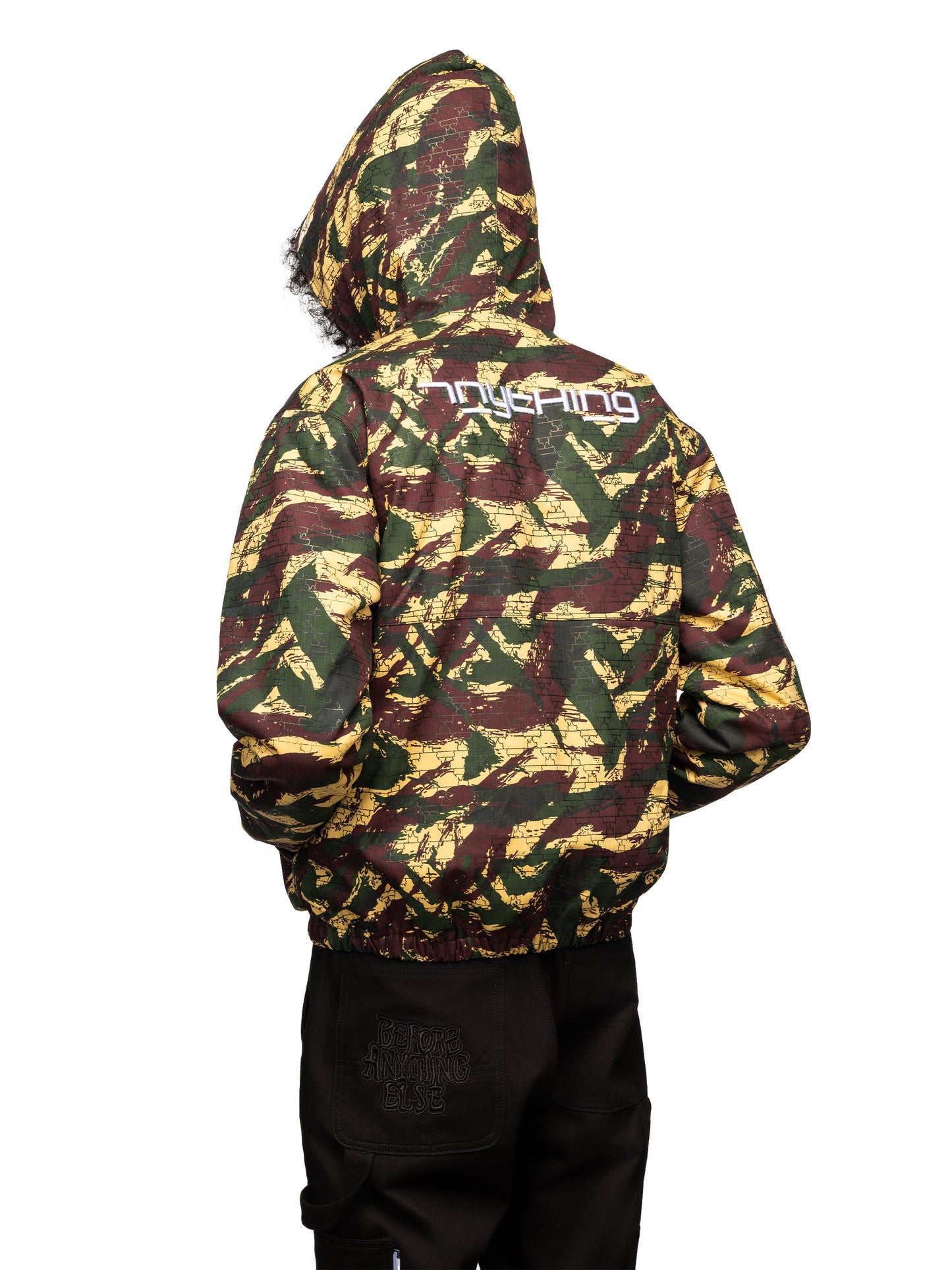 Anything Pullover Jacket Herringbone Camo