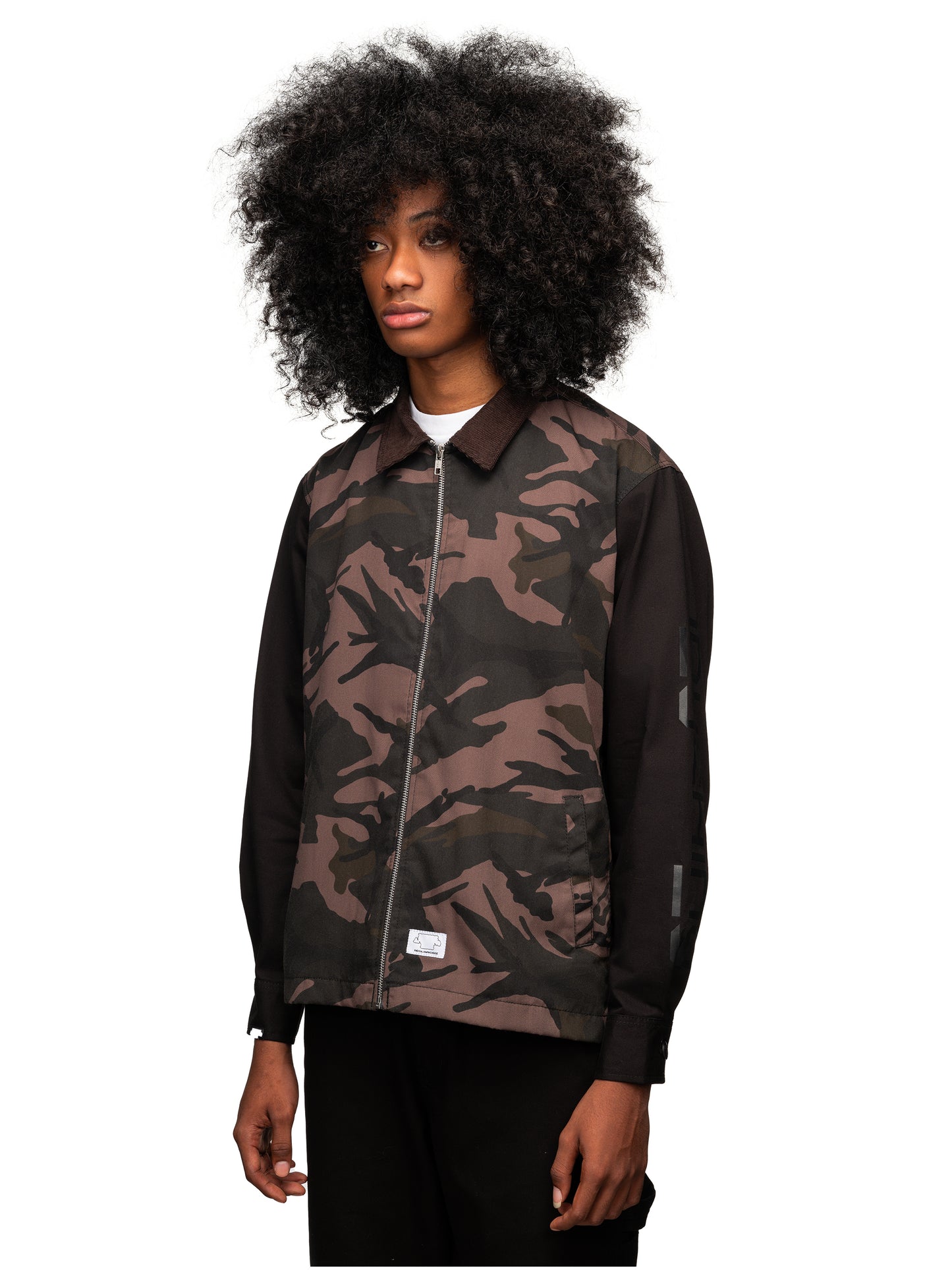 Logo Work Jacket Camo Black