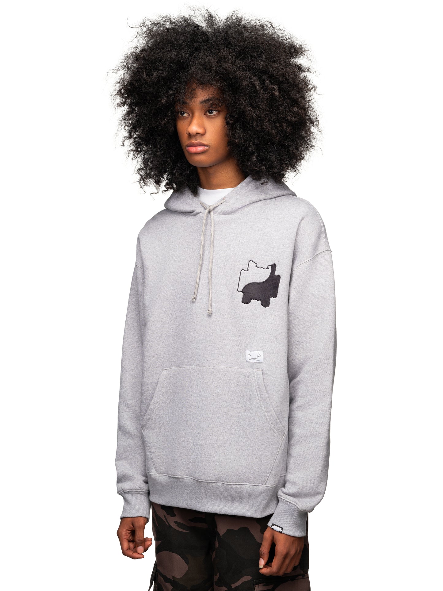 Yin Yang Hoodie Grey