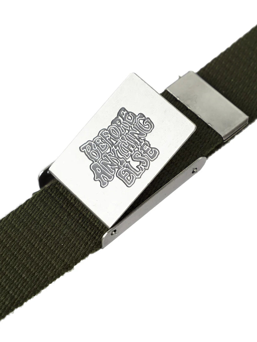 SP25 Logo Webbing Belt Olive