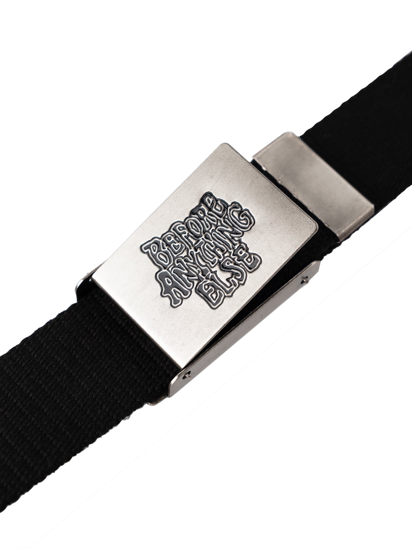SP25 Logo Webbing Belt Black