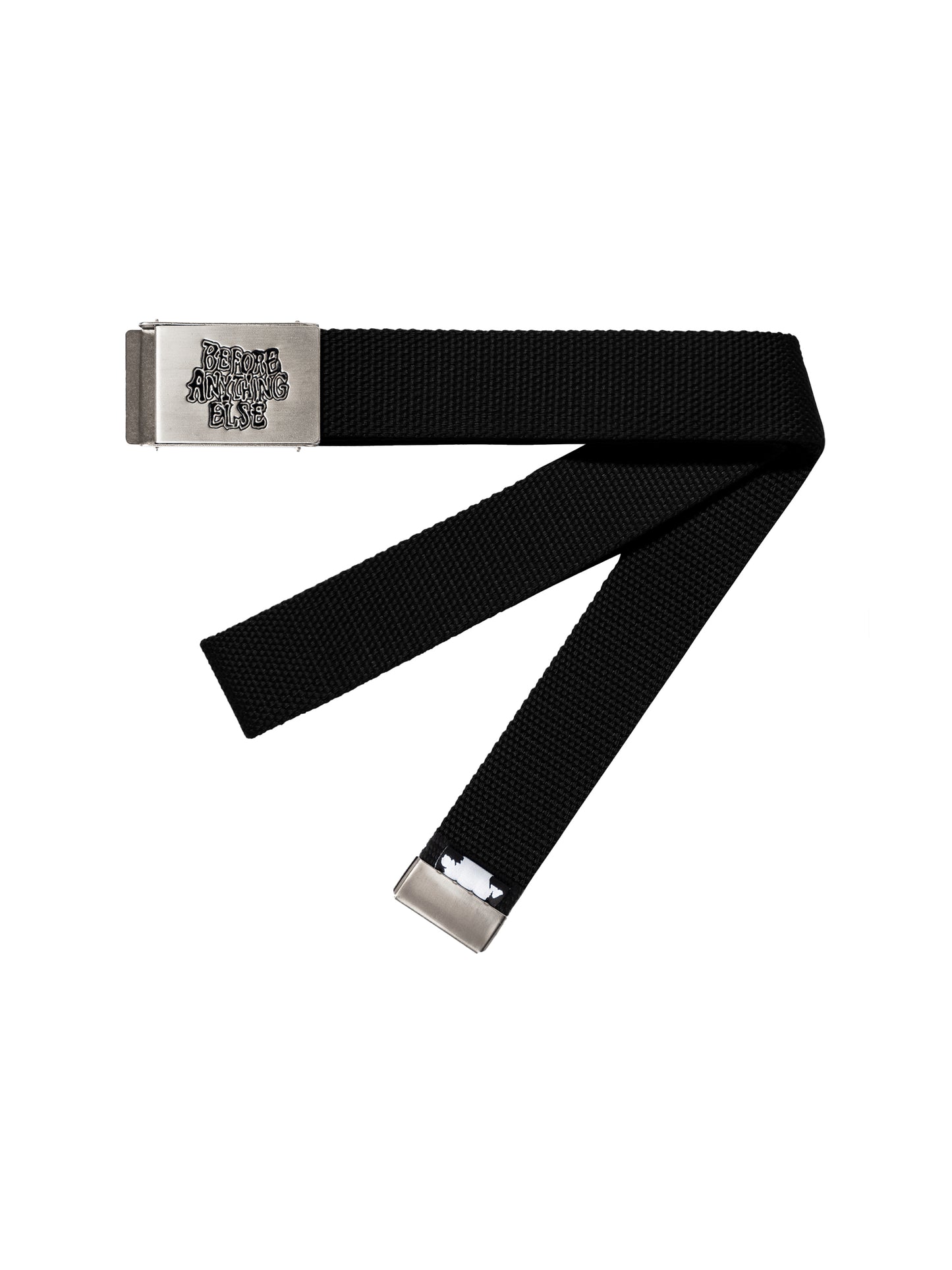 SP25 Logo Webbing Belt Black