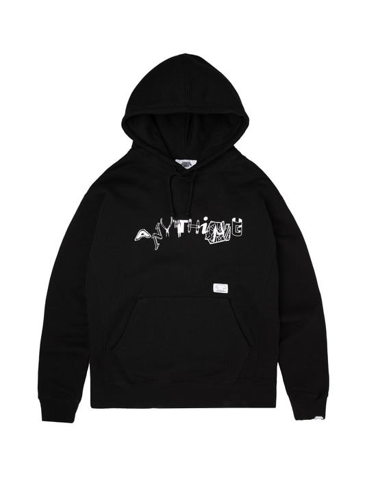 Font Hoodie Black