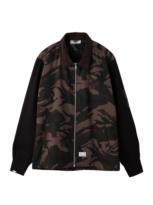 Logo Work Jacket Camo Black